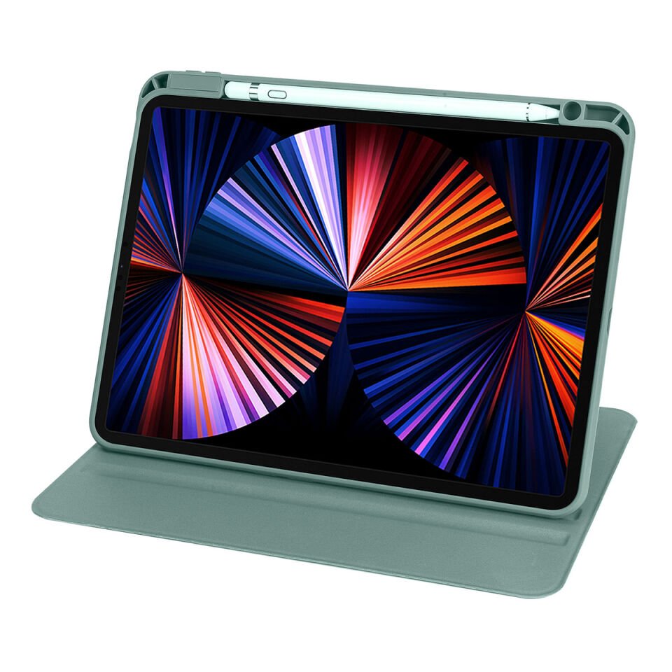 Apple iPad Air 11 2025 M3 Kılıf HEPTEKİLETİŞİM Termik Kalem Bölmeli Dönebilen Standlı Kılıf