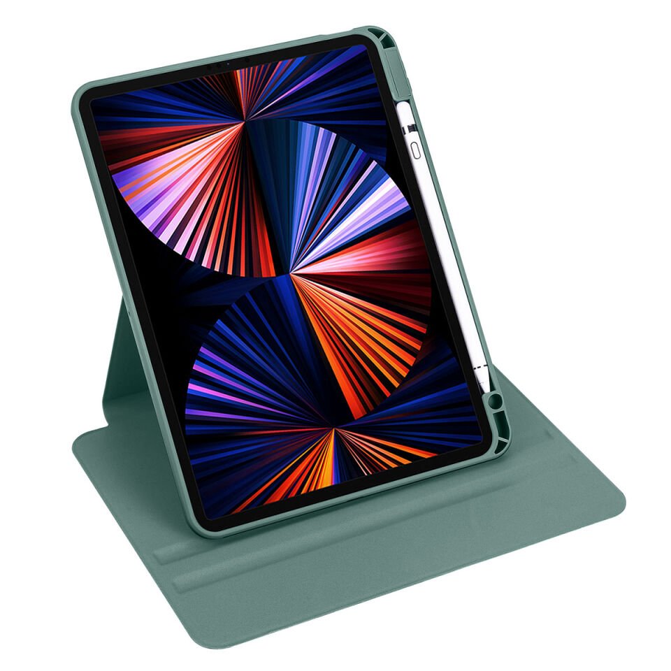Apple iPad Air 11 2025 M3 Kılıf HEPTEKİLETİŞİM Termik Kalem Bölmeli Dönebilen Standlı Kılıf