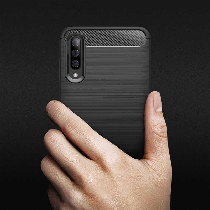 Samsung Galaxy A50 Kılıf Ultra Korunaklı Silikon Kapak (ROOM) Gri