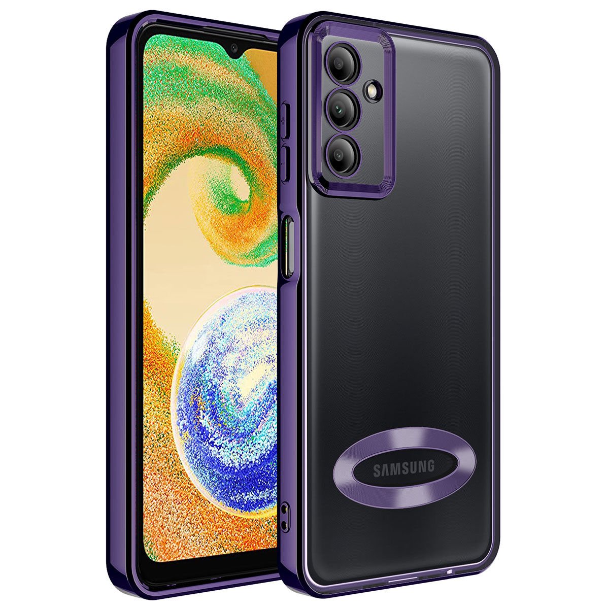 Samsung Galaxy A54 Kılıf Kamera Korumalı Logo Gösteren HEPTEKİLETİŞİM Omega Kapak