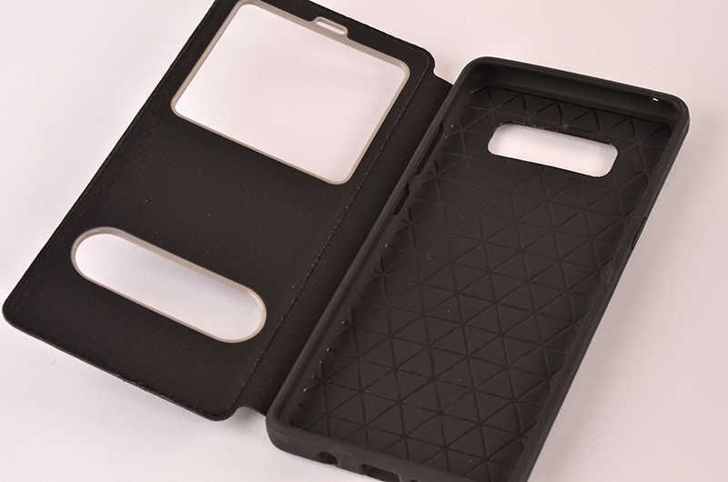 Samsung Galaxy Note 8 Kapaklı Kılıf Mıknatıslı 360 Tam Korumalı (DOLCE) Pembe Koyu