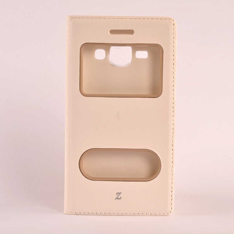 Samsung Galaxy J1 Kapaklı Kılıf Mıknatıslı 360 Tam Korumalı (DOLCE) Beyaz