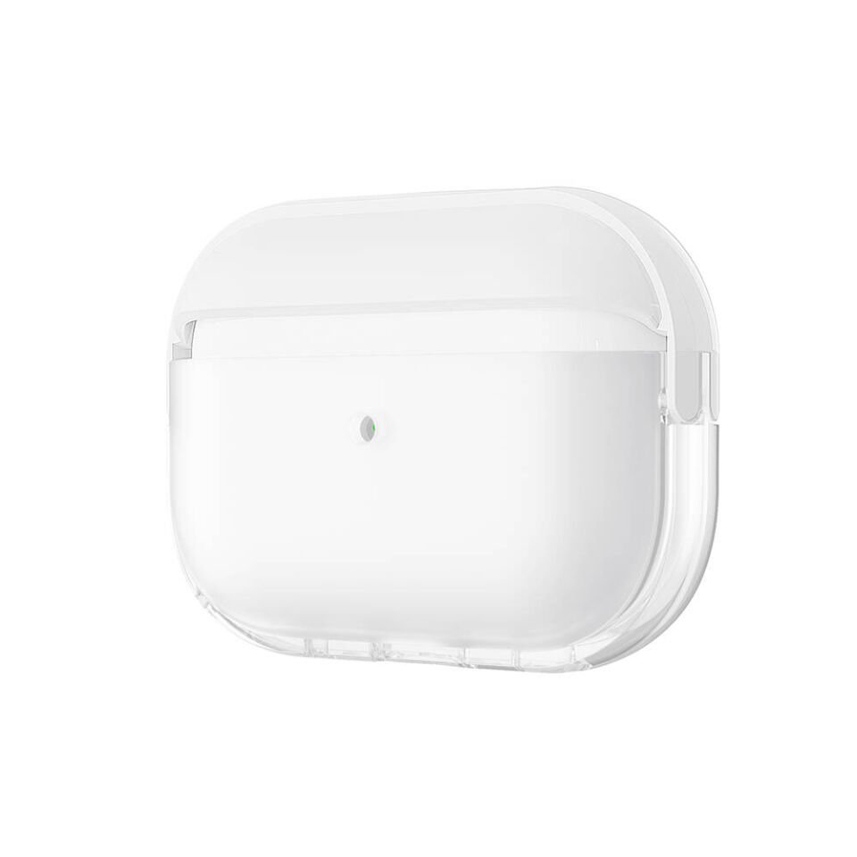 Apple Airpods Pro 2 Darbelere Karşı Dayanıklı Kılıf (Airbag 36) Şeffaf-Beyaz