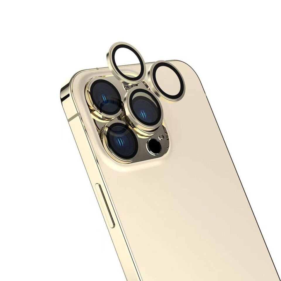 Apple iPhone 16 Pro Max Kamera Lens Koruyucu Kolay Takma Aparatlı Ultra Korumalı (CL-15) Gri