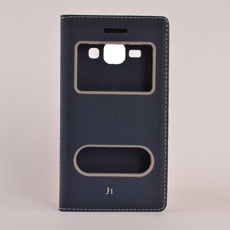 Samsung Galaxy J1 Kapaklı Kılıf Mıknatıslı 360 Tam Korumalı (DOLCE) Turkuaz