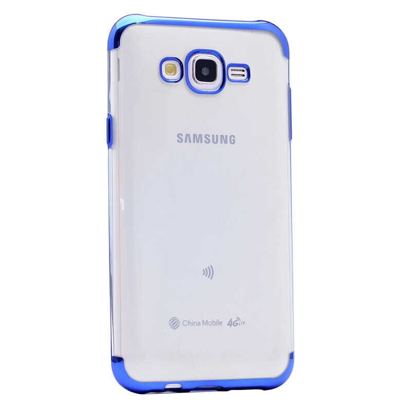 Galaxy J7 Kılıf HEPTEKİLETİŞİM Dört Köşeli Lazer Silikon Kapak