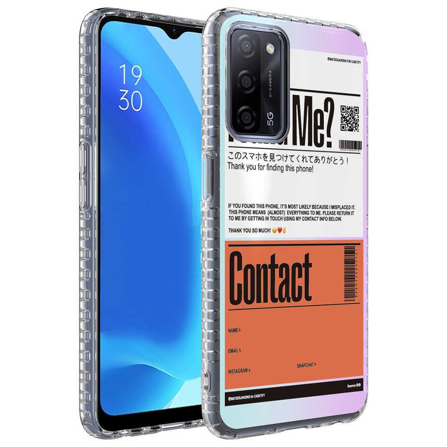 Oppo A54 4G Kılıf Airbag Kenarlı Renkli Desenli Silikon HEPTEKİLETİŞİM Elegans Kapak