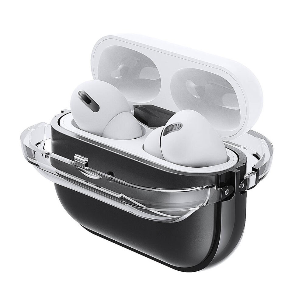 Apple Airpods Pro 2 Darbelere Karşı Dayanıklı Kılıf (Airbag 36) Şeffaf
