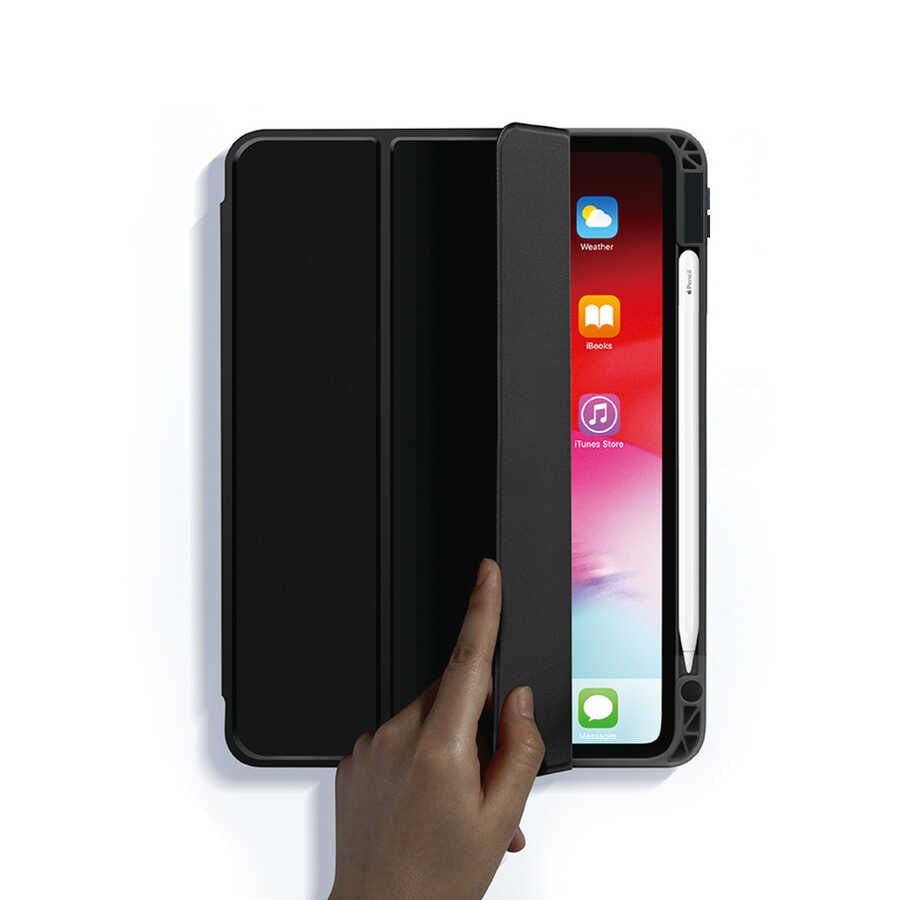 Apple iPad Air 11 2025 M3 Kılıf HEPTEKİLETİŞİM Nort Arkası Şeffaf Standlı Kılıf