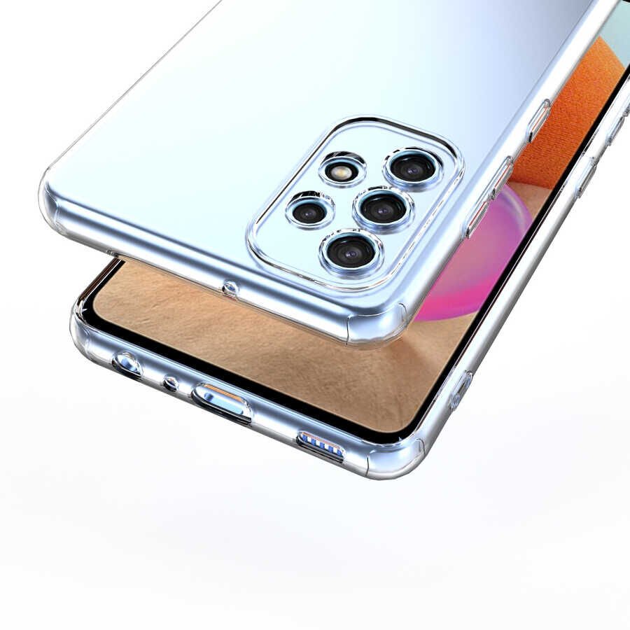 Samsung Galaxy A72 Kılıf HEPTEKİLETİŞİM Kamera Korumalı Süper Silikon Kapak