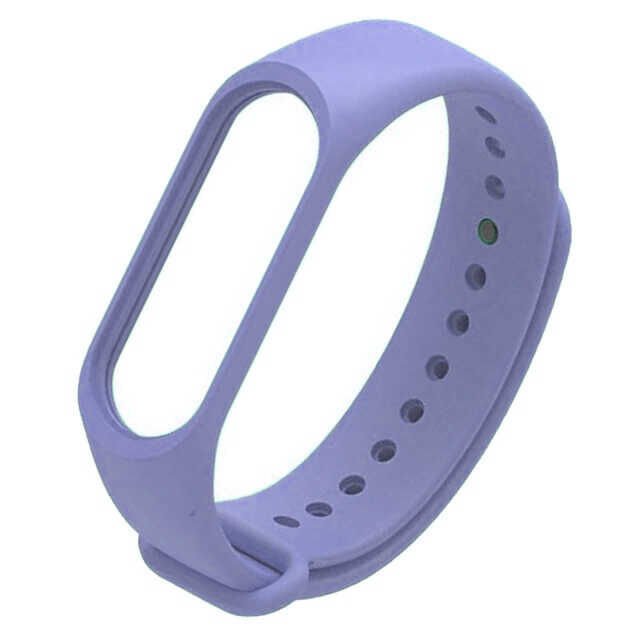Xiaomi Mi Band 4 Silikon Kordon Soft ve Pürüzsüz Yüzeyli Kordon (Klasik) Lila
