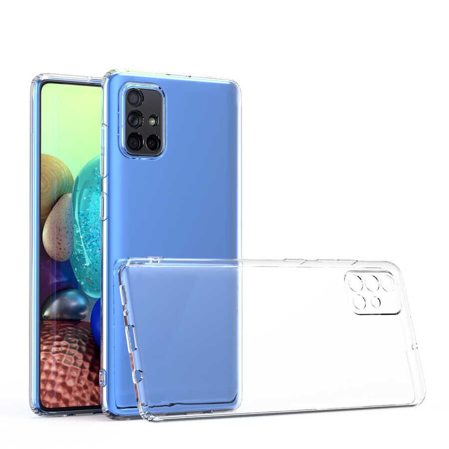 Samsung Galaxy A71 Kılıf HEPTEKİLETİŞİM Kamera Korumalı Süper Silikon Kapak