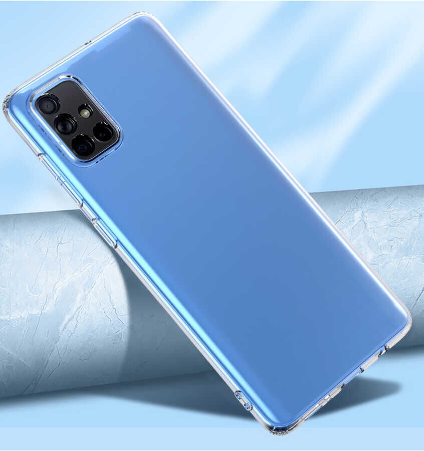 Samsung Galaxy A71 Kılıf HEPTEKİLETİŞİM Kamera Korumalı Süper Silikon Kapak