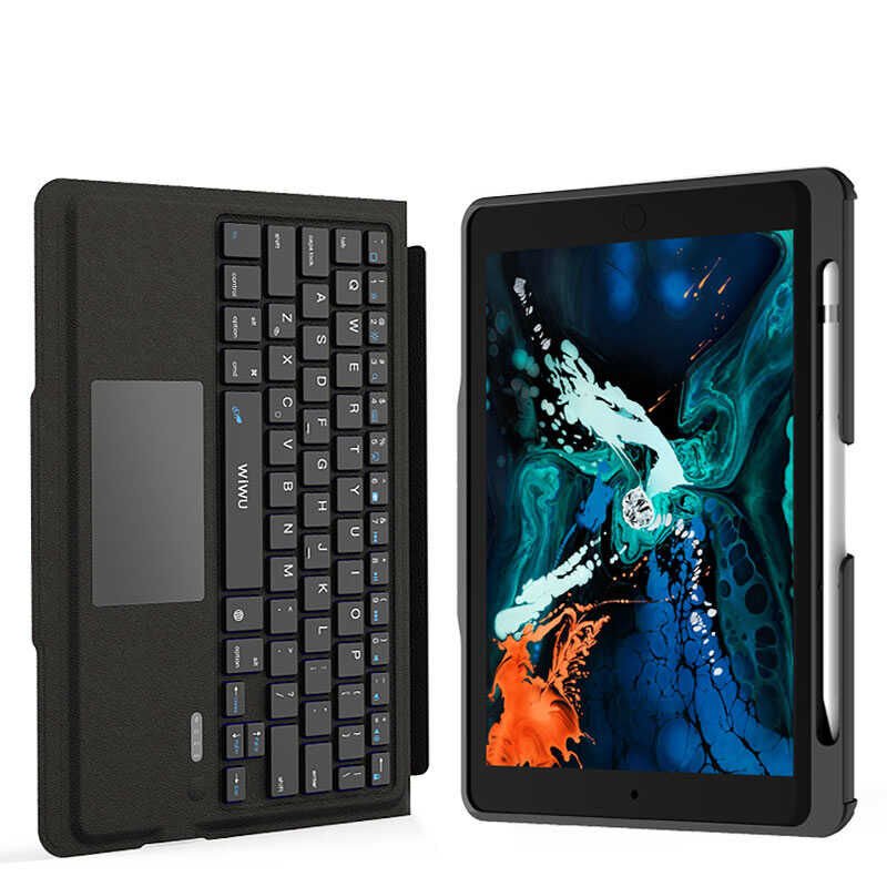Apple iPad Air 11 2025 M3 Wiwu Keyboard Folio Kablosuz Klavyeli Kılıf