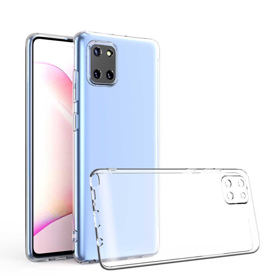 Samsung Galaxy A81 (Note 10 Lite) Kılıf HEPTEKİLETİŞİM Kamera Korumalı Süper Silikon Kapak