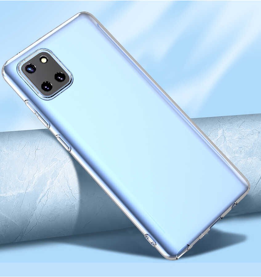 Samsung Galaxy A81 (Note 10 Lite) Kılıf HEPTEKİLETİŞİM Kamera Korumalı Süper Silikon Kapak