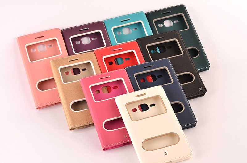 Samsung Galaxy J1 Kapaklı Kılıf Mıknatıslı 360 Tam Korumalı (DOLCE) Kırmızı