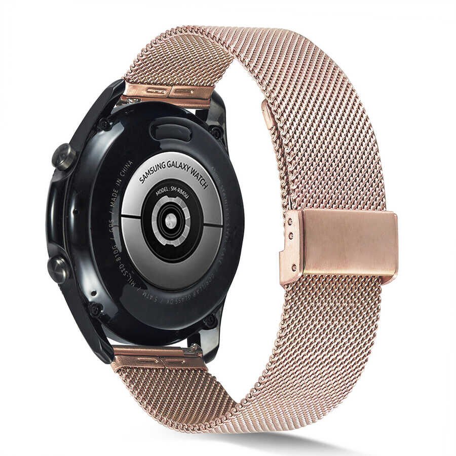 Samsung Gear S3 (22mm) Metal Kordon Tel Örgülü Tasarım (KRD-45) Gümüş