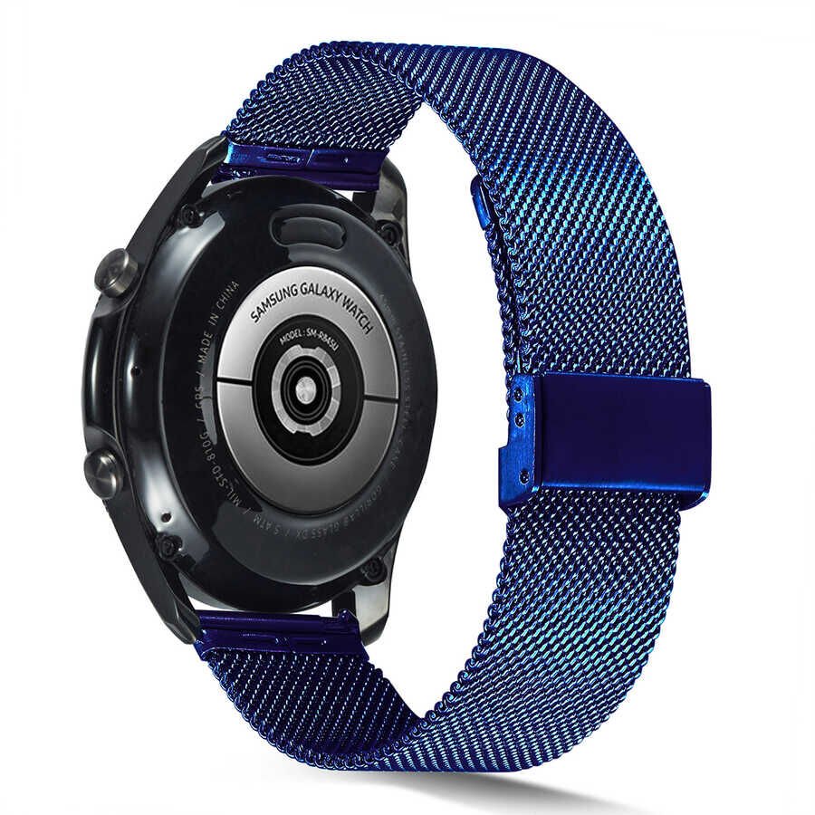 Samsung Gear S3 (22mm) Metal Kordon Tel Örgülü Tasarım (KRD-45) Gümüş