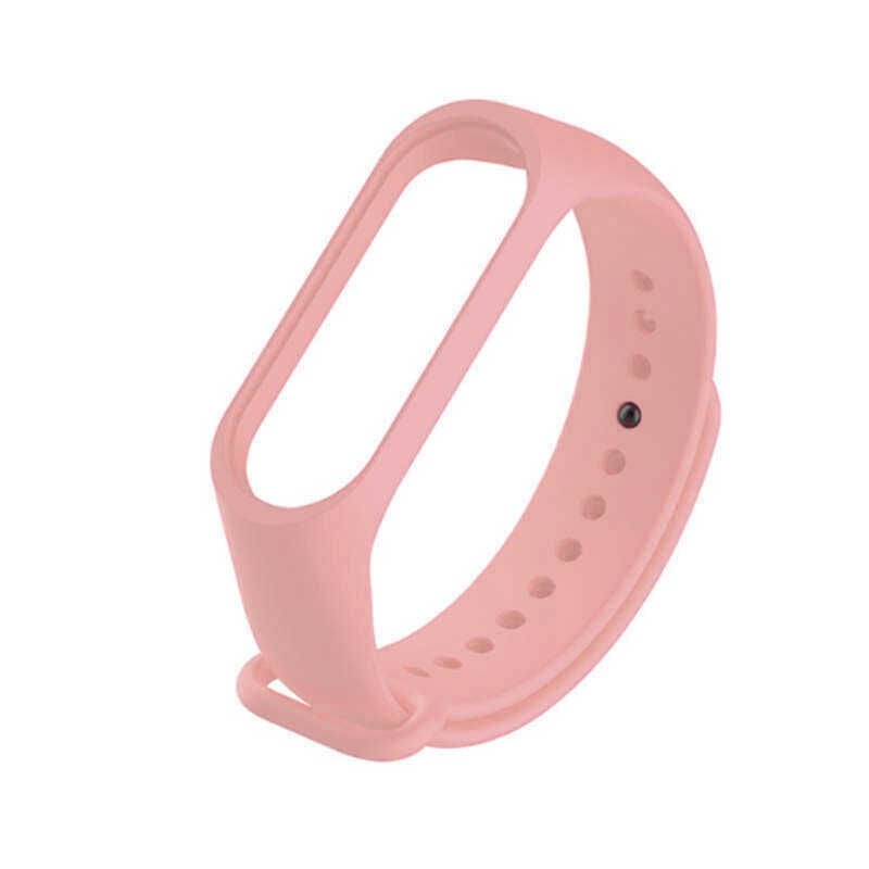 Xiaomi Mi Band 4 Silikon Kordon Soft ve Pürüzsüz Yüzeyli Kordon (Klasik) Pembe