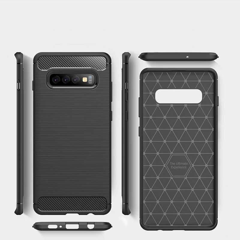 Samsung Galaxy S10 Plus Kılıf Ultra Korunaklı Silikon Kapak (ROOM) Gri