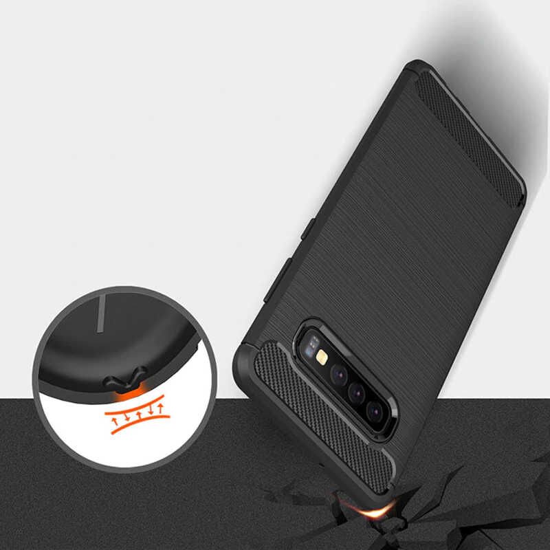 Samsung Galaxy S10 Plus Kılıf Ultra Korunaklı Silikon Kapak (ROOM) Gri