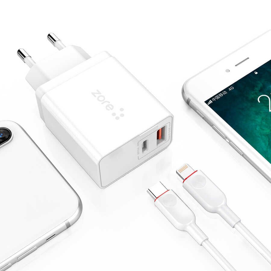 ​HEPTEKİLETİŞİM XMac Serisi ZR-X2 PD To Lightning 2 in 1 Şarj Seti