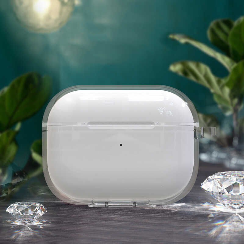 Apple Airpods Pro 2 Kılıf Şeffaf Kristal Silikon HEPTEKİLETİŞİM Airbag 14 Kılıf