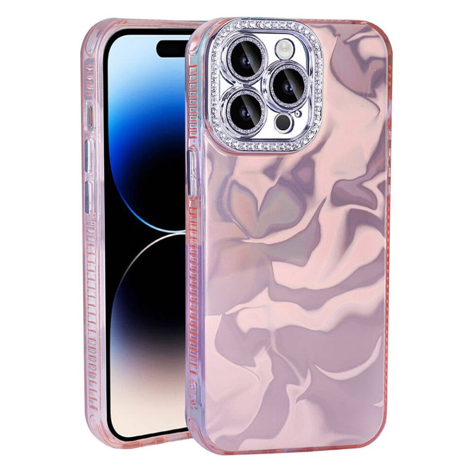 Apple iPhone 14 Pro Kılıf Airbagli Parlak Taş Detay Tasarımlı HEPTEKİLETİŞİM Esila Kapak