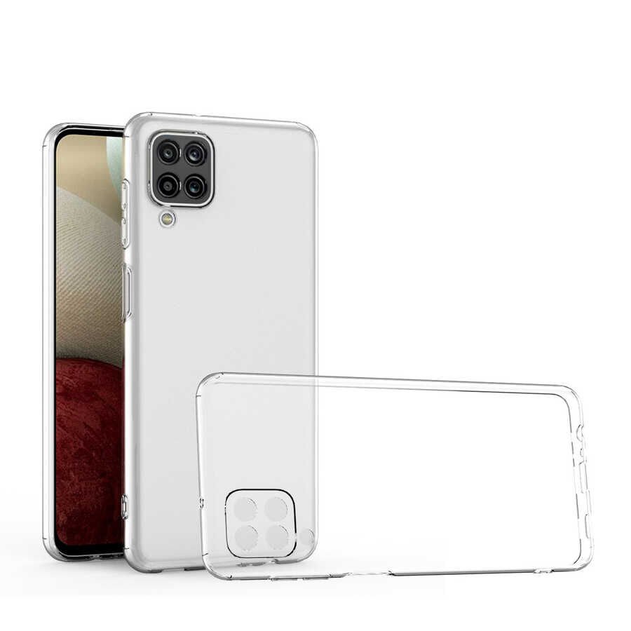 Samsung Galaxy A12 Kılıf HEPTEKİLETİŞİM Kamera Korumalı Süper Silikon Kapak