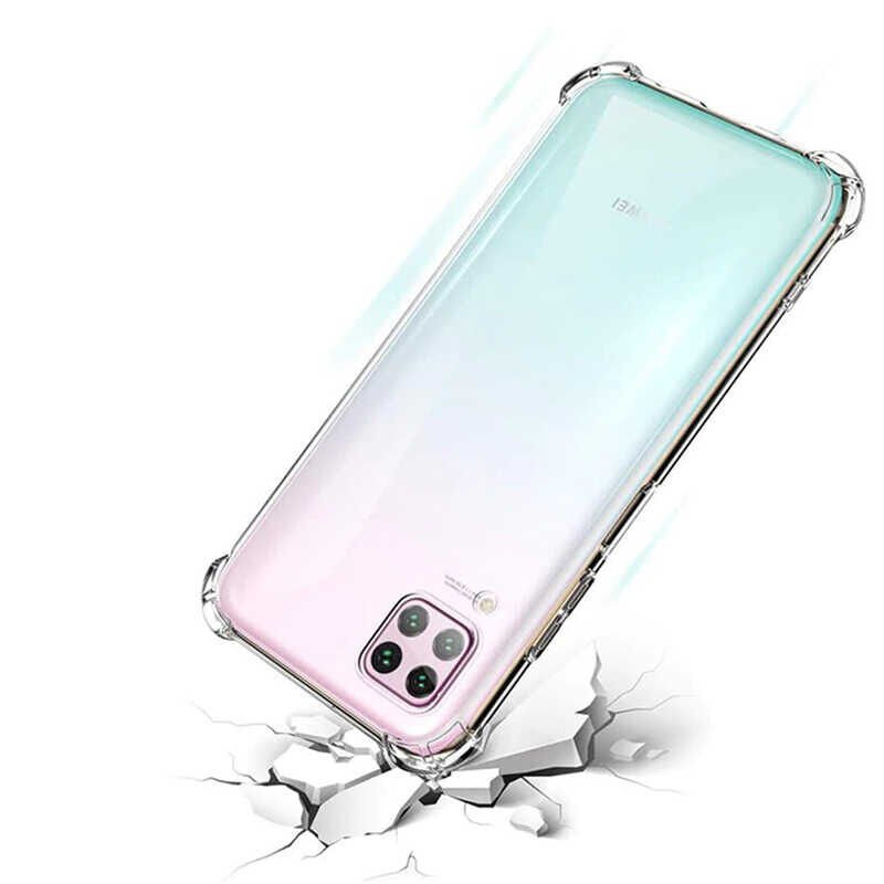 Huawei P40 Lite Şeffaf Kılıf Köşelerde Darbelere Karşı Ultra Kalınlık (ANTİSHOCK) Renksiz