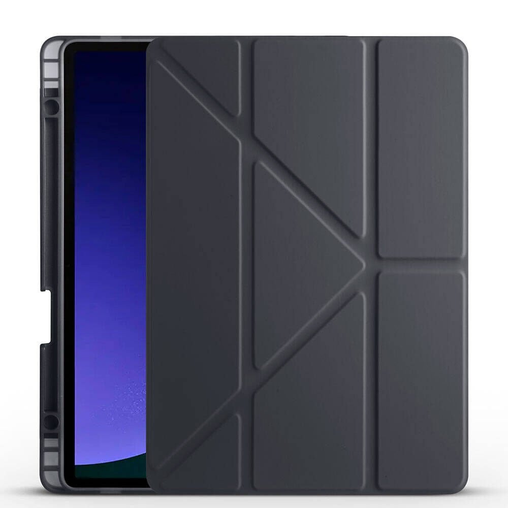 Samsung Galaxy Tab S9 FE Kılıf HEPTEKİLETİŞİM Tri Folding Kalem Bölmeli Standlı Kılıf