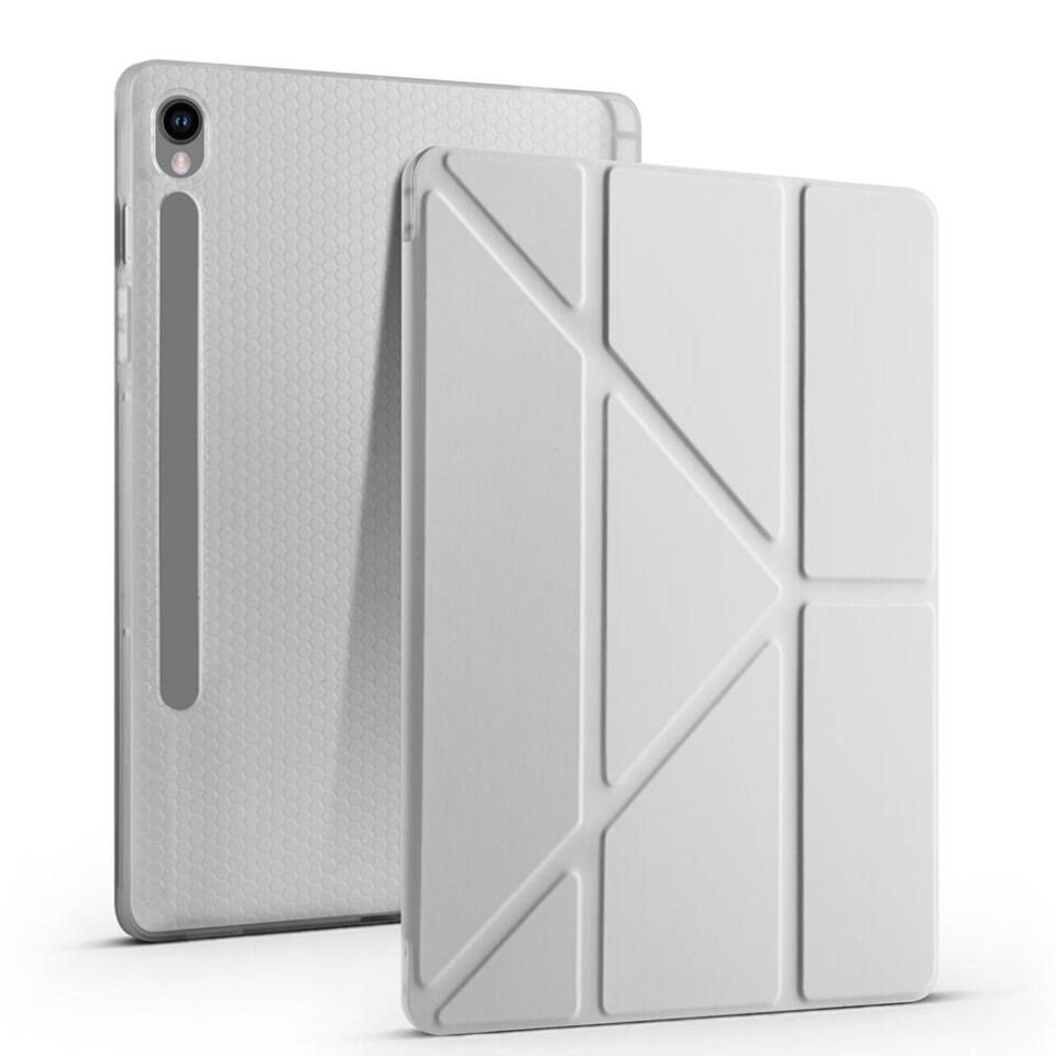 Samsung Galaxy Tab S9 FE Kılıf HEPTEKİLETİŞİM Tri Folding Kalem Bölmeli Standlı Kılıf