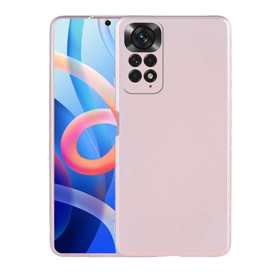 Xiaomi Redmi Note 12 Pro 4G Global Kılıf Yumuşak Dokulu Soft İnce Mat Silikon Kapak (PREMİER) Rose Gold