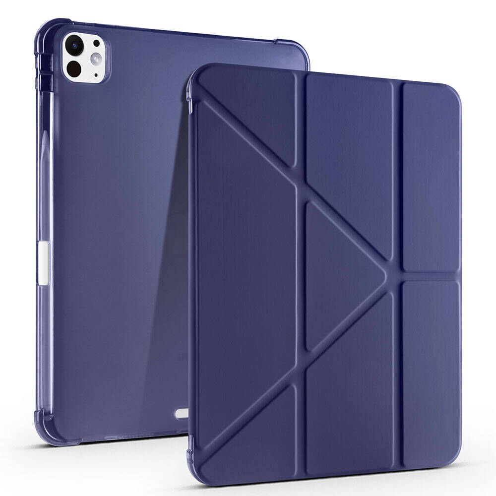 Apple iPad Pro 11 2024 Kalem Bölmeli Standlı Kılıf (TR) Lacivert