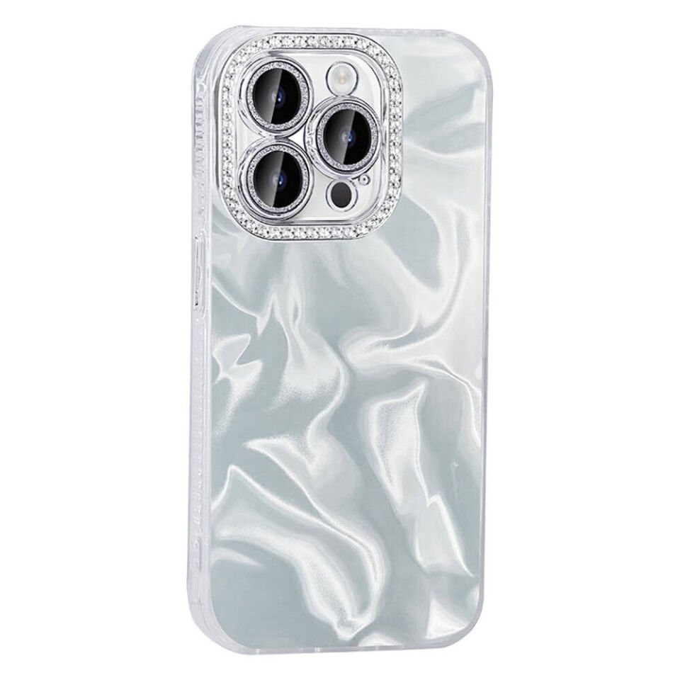 Apple iPhone 15 Pro Kılıf Airbagli Parlak Taş Detay Tasarımlı HEPTEKİLETİŞİM Esila Kapak