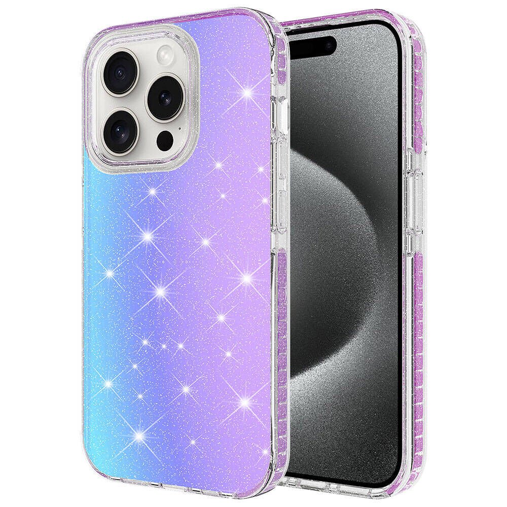 Apple iPhone 15 Pro Kılıf Parlak Renk Geçişli HEPTEKİLETİŞİM Velle Kapak