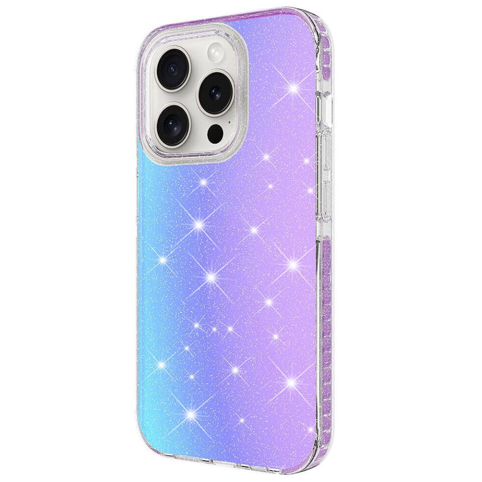 Apple iPhone 15 Pro Kılıf Parlak Renk Geçişli HEPTEKİLETİŞİM Velle Kapak