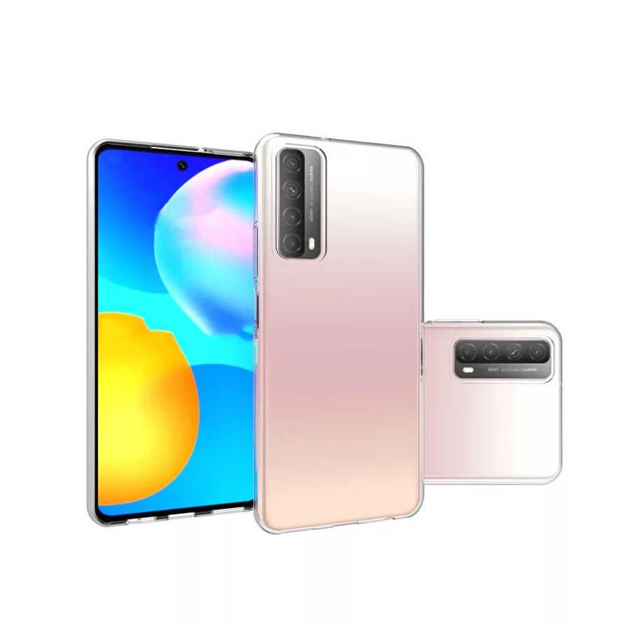 Huawei P Smart 2021 Şeffaf Kılıf Yumuşak İnce Tasarımlı Kapak (SÜPER) Renksiz