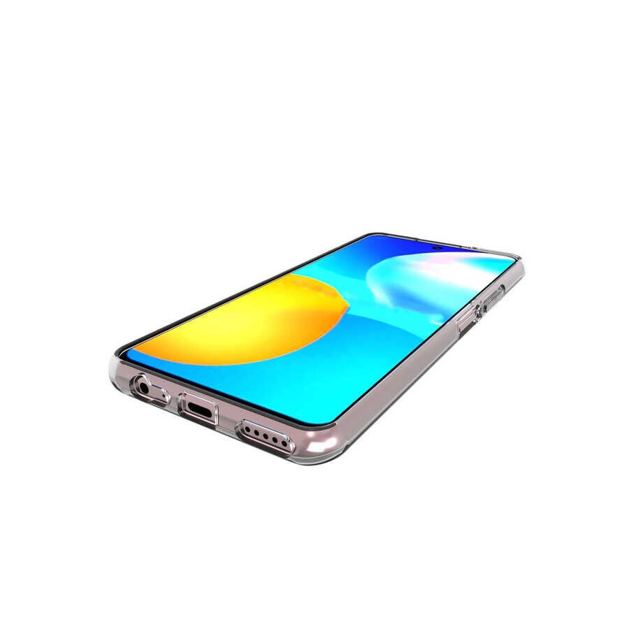 Huawei P Smart 2021 Şeffaf Kılıf Yumuşak İnce Tasarımlı Kapak (SÜPER) Renksiz