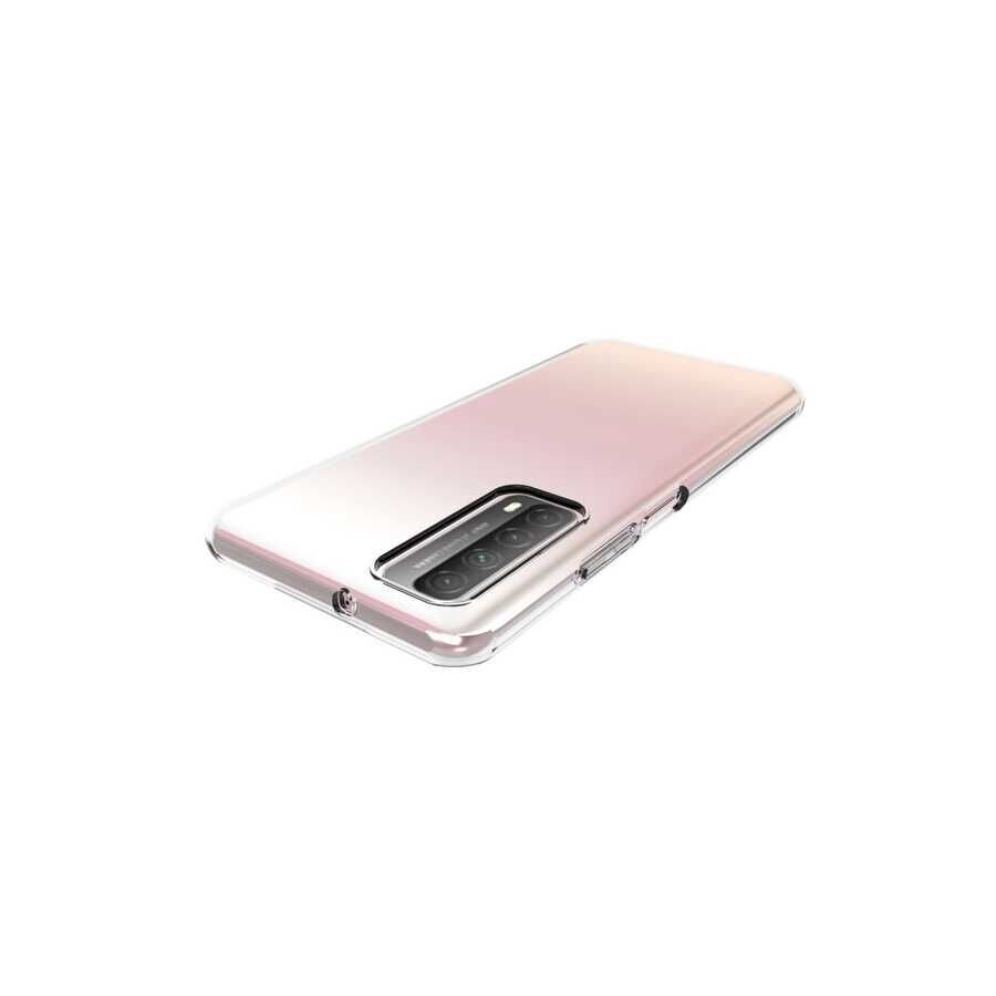 Huawei P Smart 2021 Şeffaf Kılıf Yumuşak İnce Tasarımlı Kapak (SÜPER) Renksiz