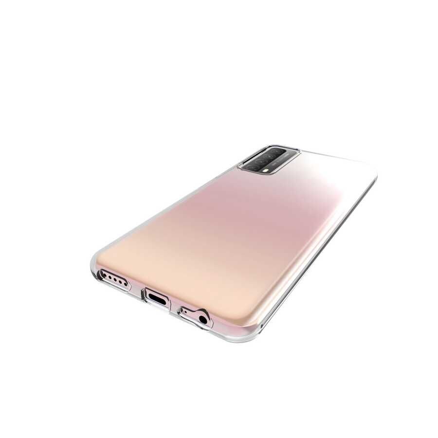 Huawei P Smart 2021 Şeffaf Kılıf Yumuşak İnce Tasarımlı Kapak (SÜPER) Renksiz
