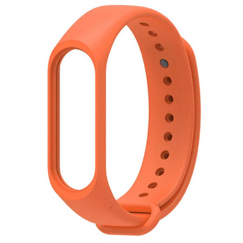 Xiaomi Mi Band 4 Silikon Kordon Soft ve Pürüzsüz Yüzeyli Kordon (Klasik) Turuncu