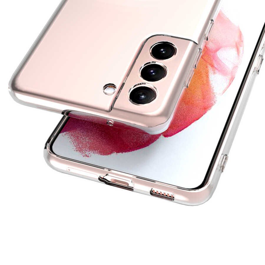 Samsung Galaxy S21 Plus Kılıf HEPTEKİLETİŞİM Kamera Korumalı Süper Silikon Kapak