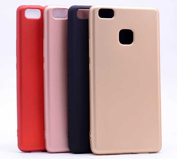 Huawei P9 Lite Kılıf Yumuşak Dokulu Soft Esnek İnce Mat Renkli Silikon Kapak (PREMİER) Siyah