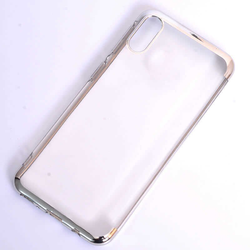 Samsung Galaxy M10 Kılıf HEPTEKİLETİŞİM Dört Köşeli Lazer Silikon Kapak