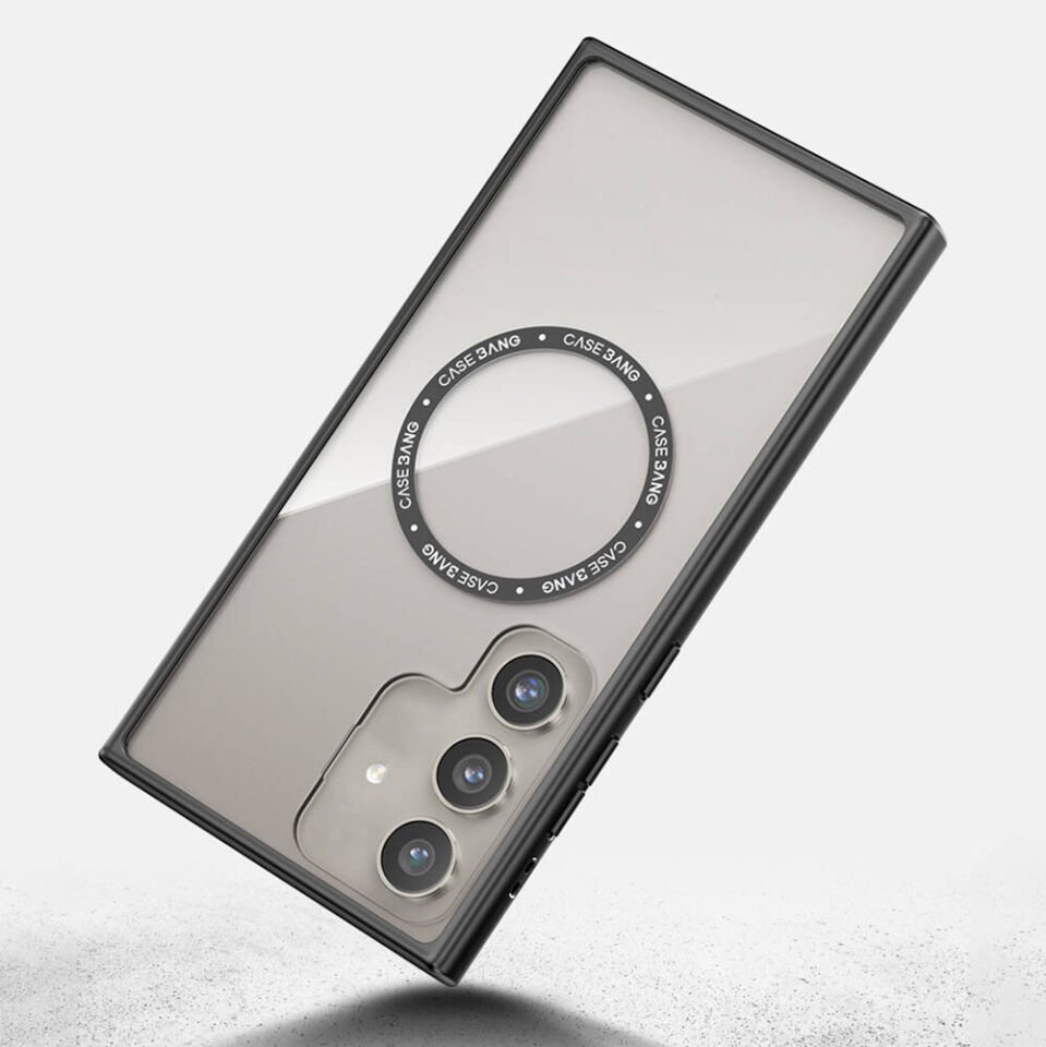 Samsung Galaxy S24 Plus Kılıf Magsafe Şarj Özellikli Casebang Body Frame Kapak