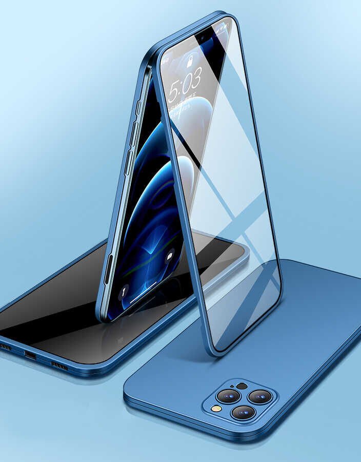 Apple iPhone 12 Kılıf HEPTEKİLETİŞİM Led Kapak
