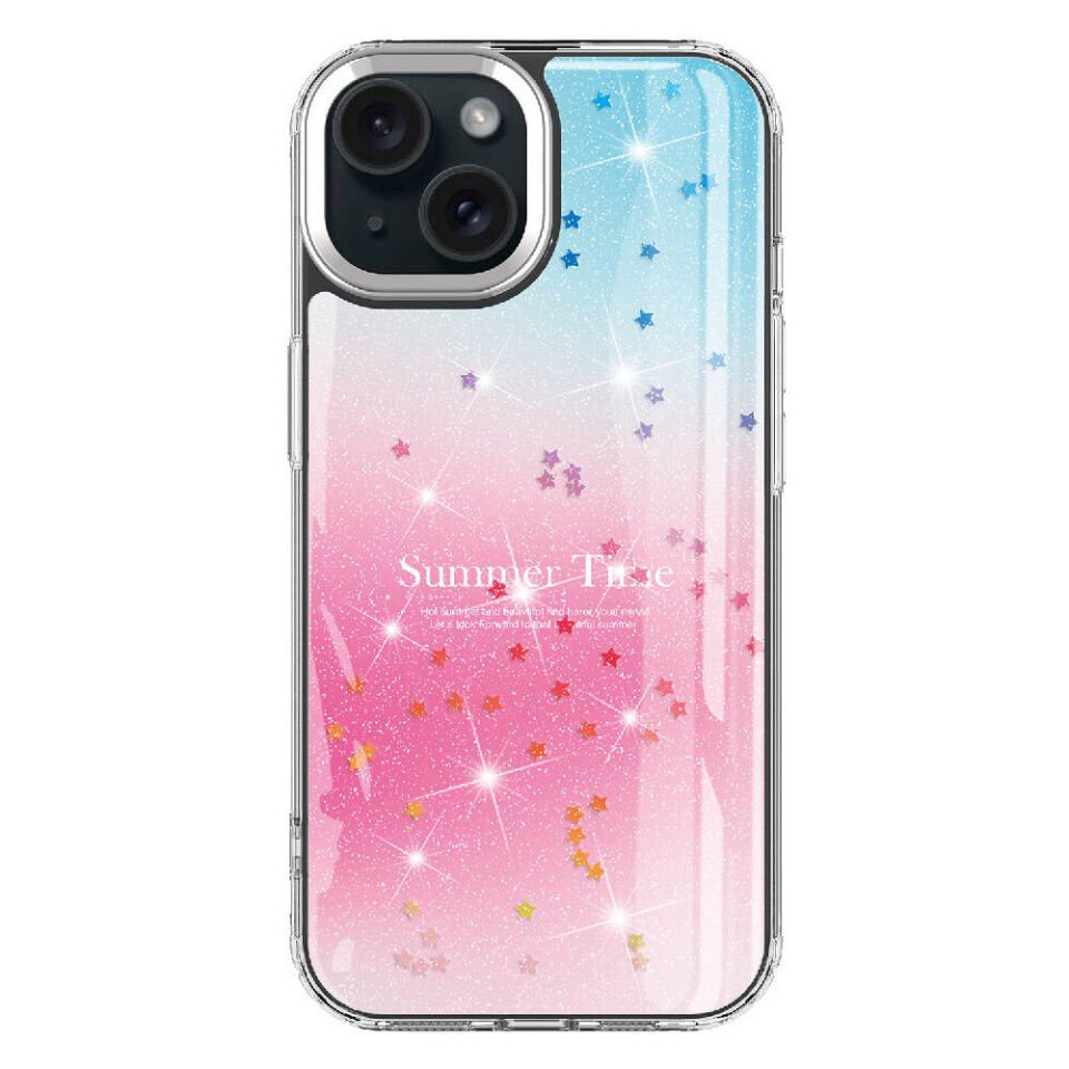 Apple iPhone 13 Kılıf Simli Desenli Parlak HEPTEKİLETİŞİM Task Kapak