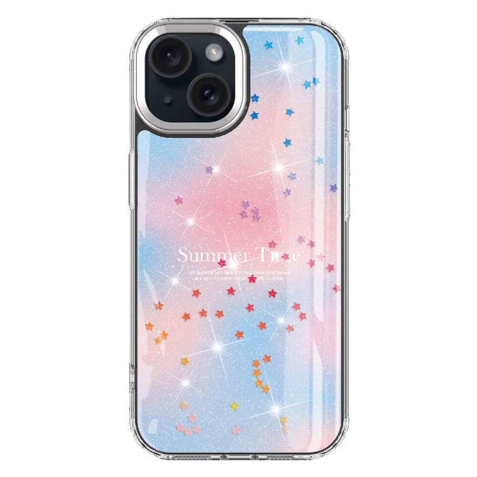 Apple iPhone 13 Kılıf Simli Desenli Parlak HEPTEKİLETİŞİM Task Kapak